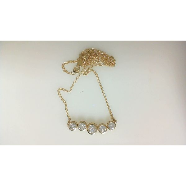 14Kt Yellow Gold Diamond Necklace  Morgan's Jewelers Winona, MN