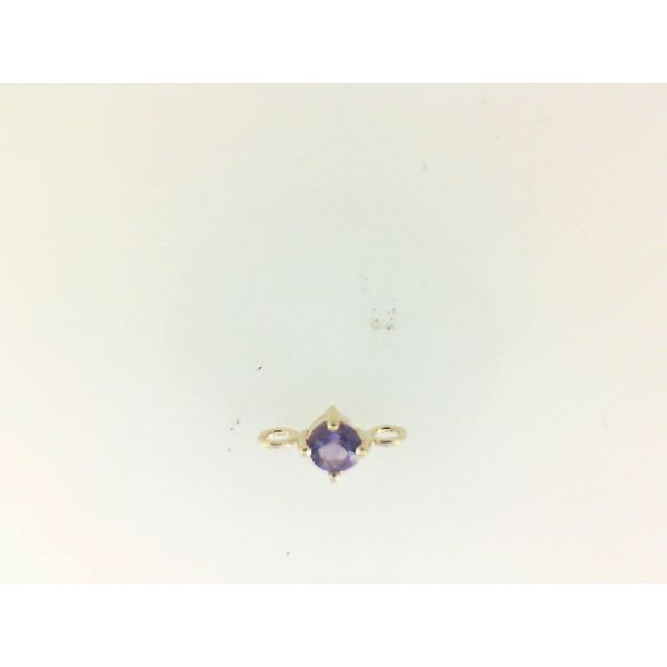 Amethyst Charm Pendant in 14Kt Yellow Gold Morgan's Jewelers Winona, MN
