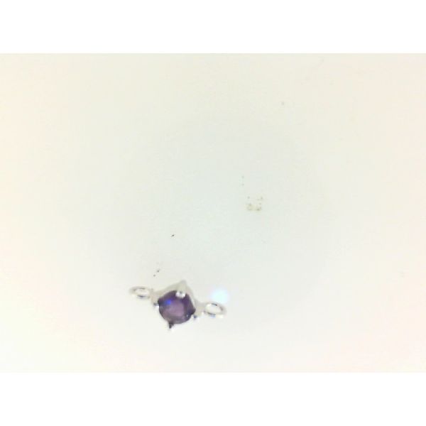 Amethyst Charm Pendant in 14Kt White Gold Morgan's Jewelers Winona, MN