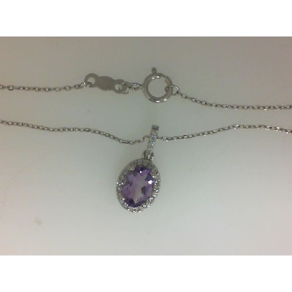 14K White Gold Tanzanite Pendant Morgan's Jewelers Winona, MN