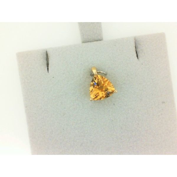 Yellow Gold Citrine Pendant Morgan's Jewelers Winona, MN