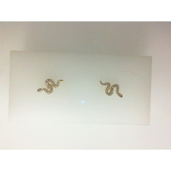 14Kt Yellow Gold Diamond Stud Earrings Morgan's Jewelers Winona, MN