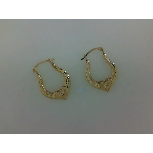 10K Yellow Gold Medium Hoop Earrings Morgan's Jewelers Winona, MN
