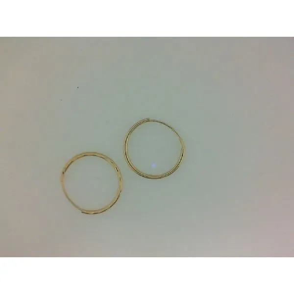 14Kt Yellow Gold Small Hoop Earrings Morgan's Jewelers Winona, MN