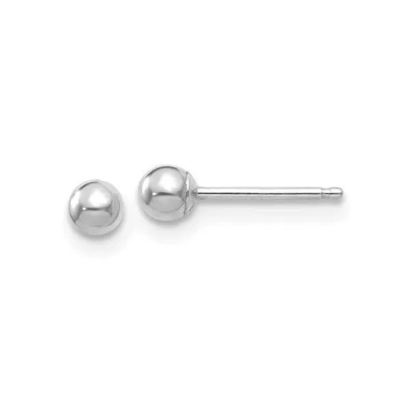 14K White Gold Stud Earrings Morgan's Jewelers Winona, MN