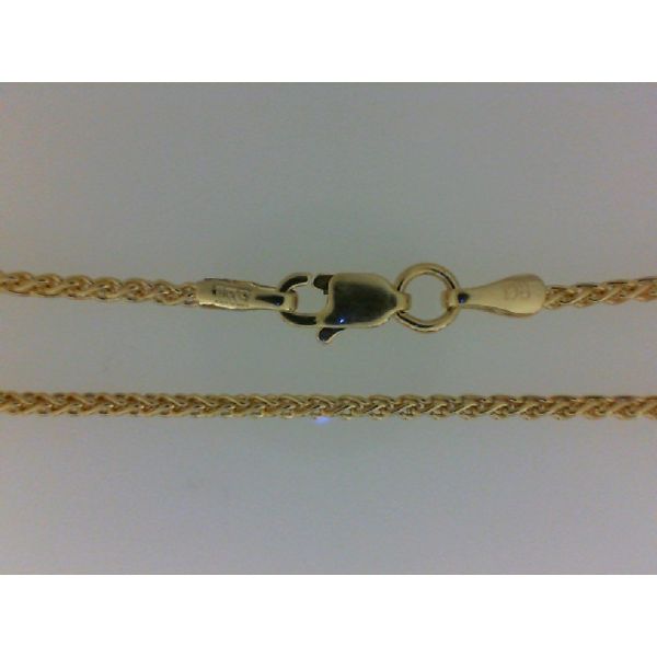 14 Karat Yellow Round 1.5mm Wheat Chain Morgan's Jewelers Winona, MN