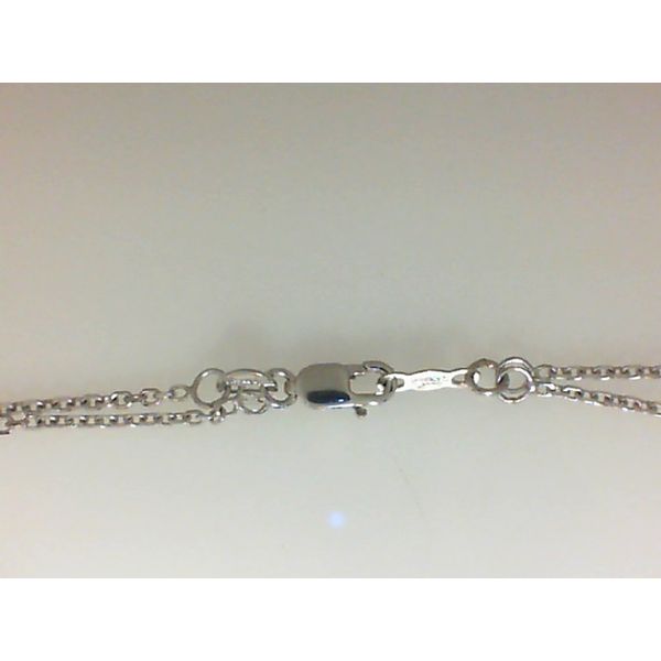 14K White Gold 1.3mm Cable Link Chain 18" Morgan's Jewelers Winona, MN