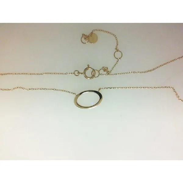 14Kt Yellow Gold Oval Necklace Morgan's Jewelers Winona, MN