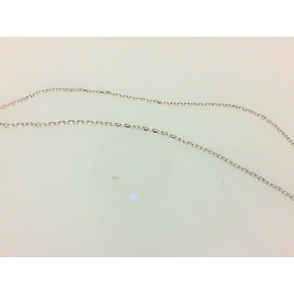 14Kt White Gold Cable Chain Morgan's Jewelers Winona, MN