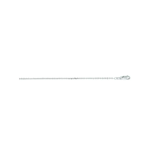14K White Gold Cable Link Chain Morgan's Jewelers Winona, MN