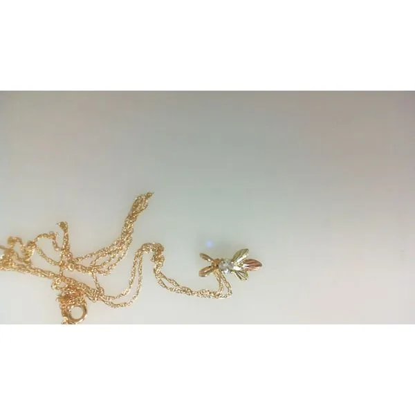 10K Two-Tone Diamond Charms Pendant Morgan's Jewelers Winona, MN