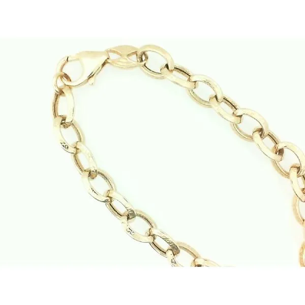 Estate 14K Yellow Gold Cable Chain Bracelet Morgan's Jewelers Winona, MN