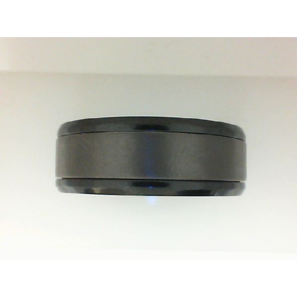 Black Titanium and Tantalum Center Wedding Band Morgan's Jewelers Winona, MN