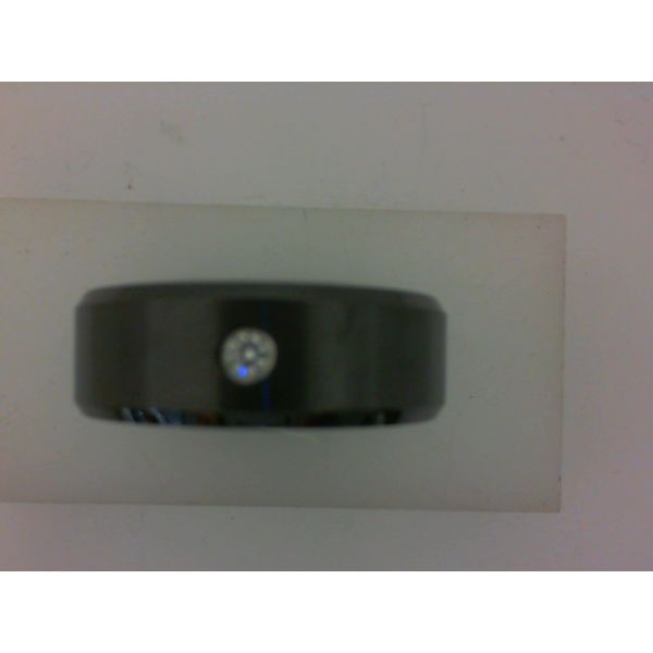 Black Diamond Ceramic Band with SI1-G Diamond Morgan's Jewelers Winona, MN