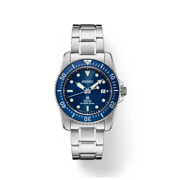 Seiko Prospex SS Solar Diver Men's Watch Morgan's Jewelers Winona, MN