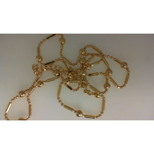 Yellow Gold Sterling Silver Bead Bracelet Morgan's Jewelers Winona, MN