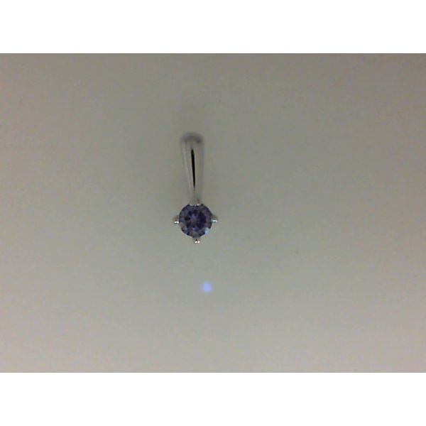 Simulated Amethyst Sterling Silver Feb Love Charm Morgan's Jewelers Winona, MN