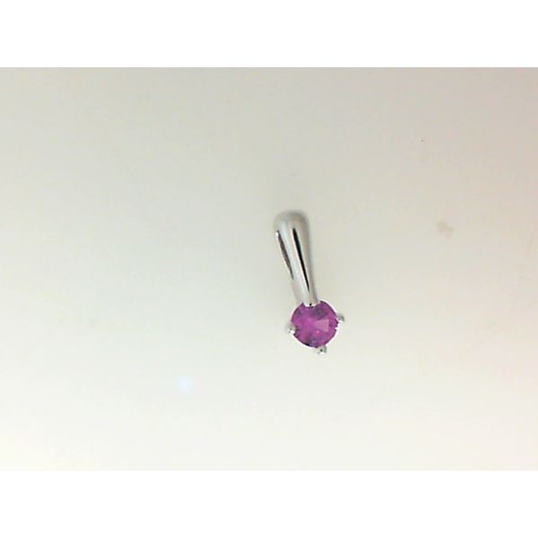 Sterling Silver Pink Tourmaline Love Charm Morgan's Jewelers Winona, MN