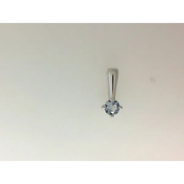 Sterling Silver Aquamarine Love Charm