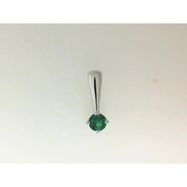 Sterling Silver Emerald Love Charm