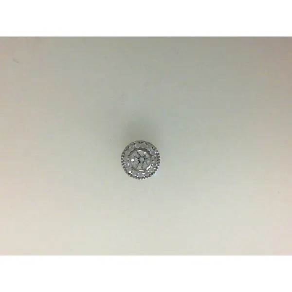 Sterling Silver Micropave Simulated Diamond Charm Morgan's Jewelers Winona, MN