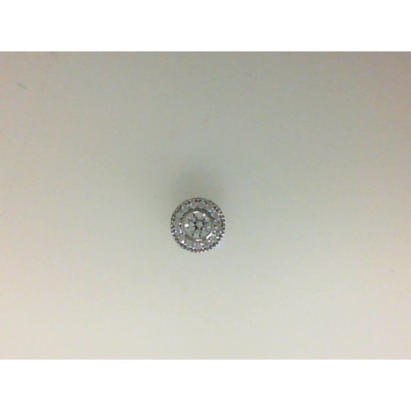 Sterling Silver Simulated Diamond Charm Morgan's Jewelers Winona, MN