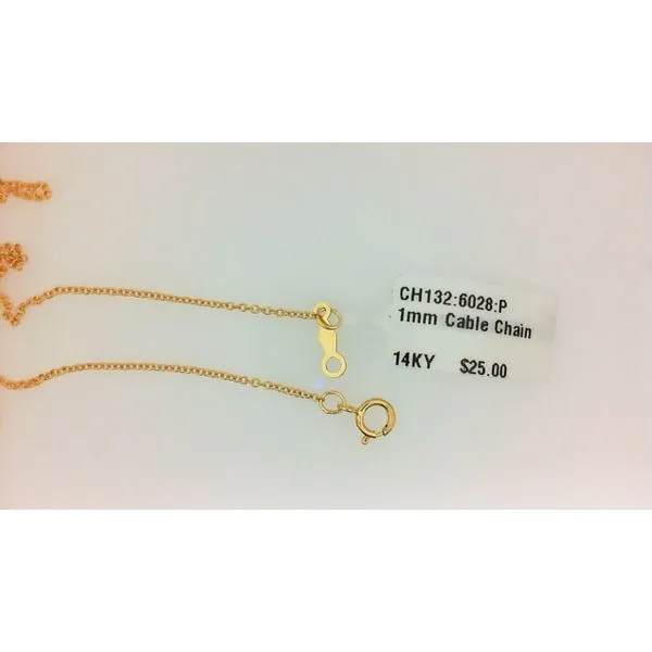 Gold Filled Cable Chain Necklace Morgan's Jewelers Winona, MN