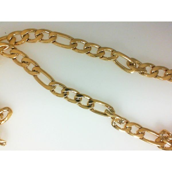 Gold Plated Figaro Chain Necklace Morgan's Jewelers Winona, MN