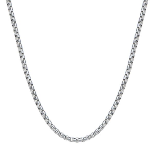 Men's Stainless Steel White Curb Chain Bracelet Morgan's Jewelers Winona, MN