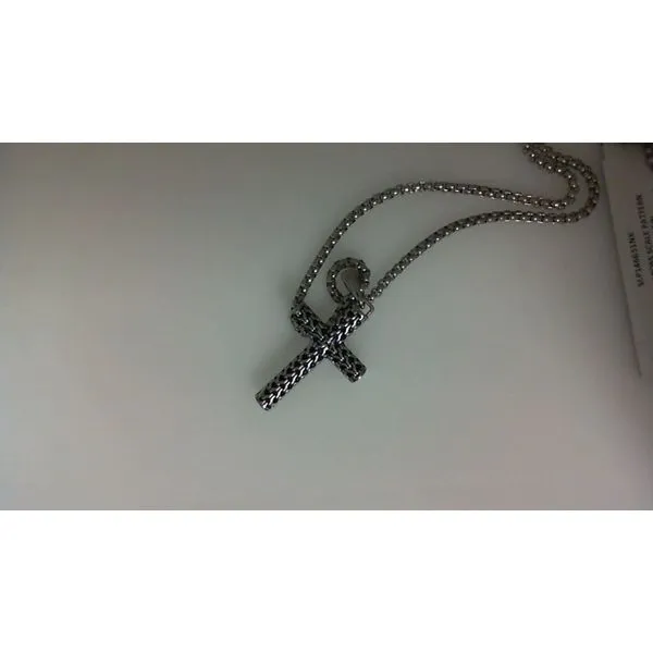 Men's White Stainless Steel Gents Length Chain Morgan's Jewelers Winona, MN