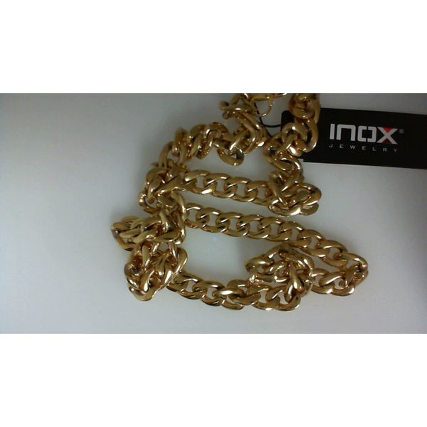 Gold Plated Titanium Curb Chain Necklace Morgan's Jewelers Winona, MN