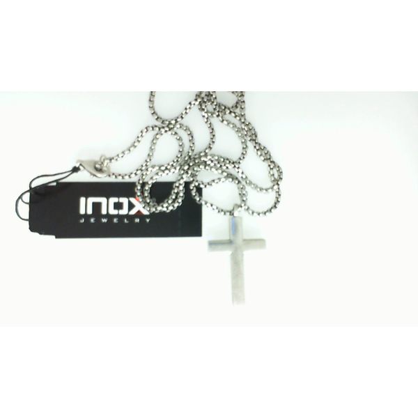 Sterling Silver Men's Gents Necklace with CZ Morgan's Jewelers Winona, MN