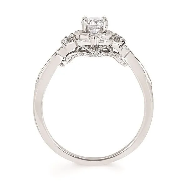 White 14 Karat Contemporary Engagement Ring Image 4 Morin Jewelers Southbridge, MA