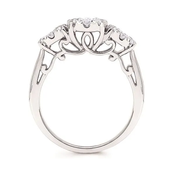 14K White Gold Cherish Bridal Engagement Ring Image 3 Morin Jewelers Southbridge, MA