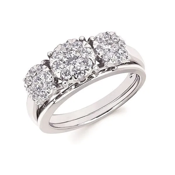 14K White Gold Cherish Bridal Engagement Ring Morin Jewelers Southbridge, MA