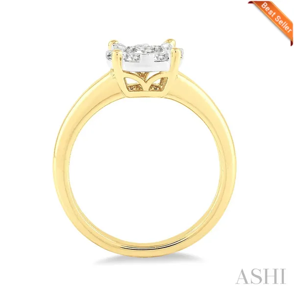 14K Yellow Round Shape Diamond Engagement Ring Image 3 Morin Jewelers Southbridge, MA