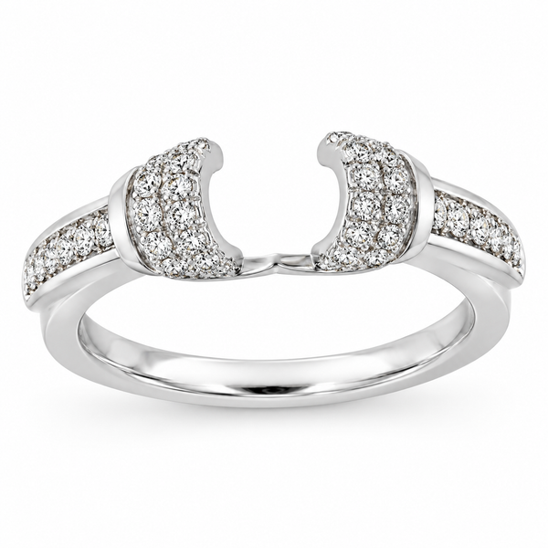 White 14k Diamond Wedding Band Morin Jewelers Southbridge, MA