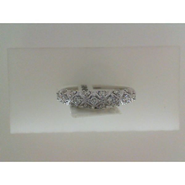 White 14k Diamond Wedding Band Morin Jewelers Southbridge, MA