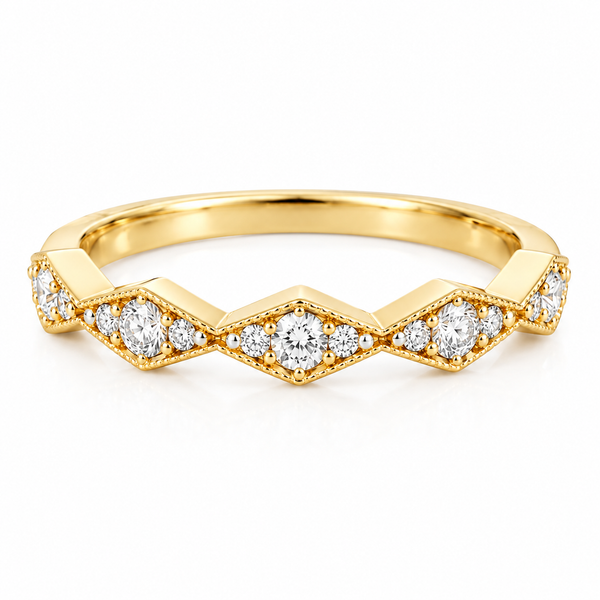 14K Yellow Gold Diamond Fashion Ring Morin Jewelers Southbridge, MA