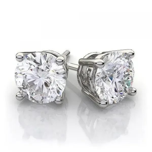 White 14Kt Diamond Stud Earrings similar item image