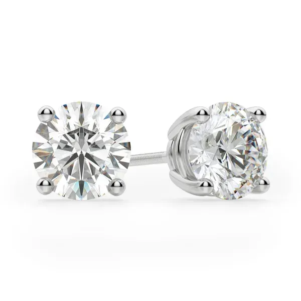 White 14Kt Diamond Stud Earrings similar item image