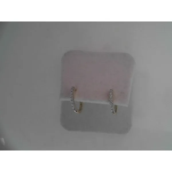 Yellow 14Kt Diamond Huggie Earrings Morin Jewelers Southbridge, MA