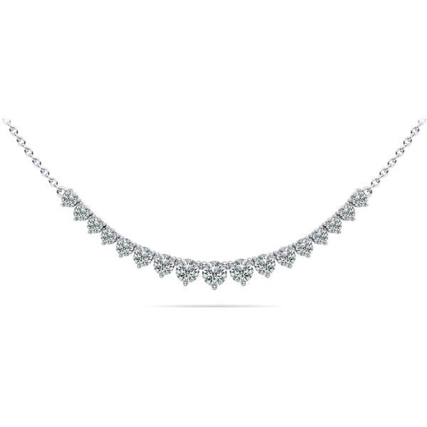 14K Yellow Gold Diamond Graduated Necklace Morin Jewelers Southbridge, MA