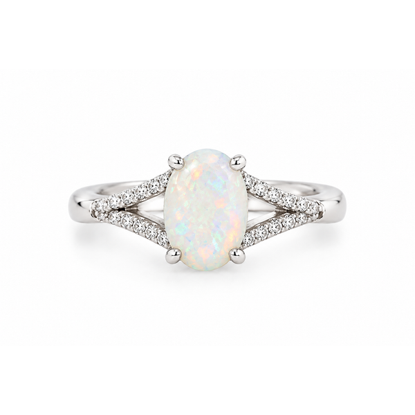 Lady's White 14 Karat Contemporary Fashion Ring Morin Jewelers Southbridge, MA