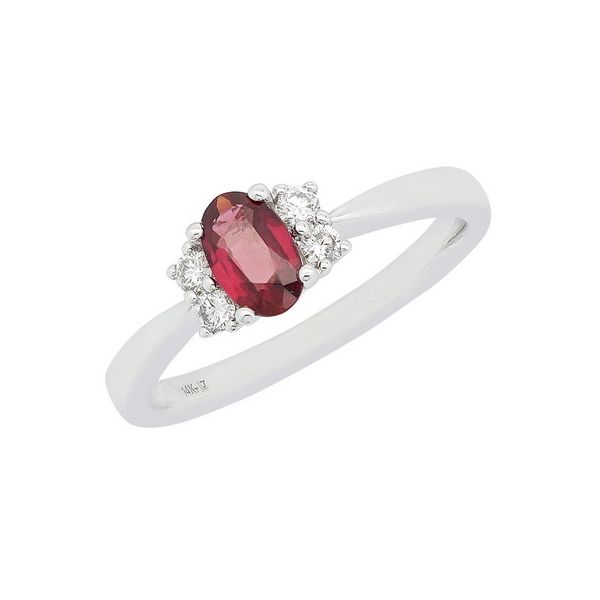Lady's White 14 Karat Cluster Fashion Ring Morin Jewelers Southbridge, MA