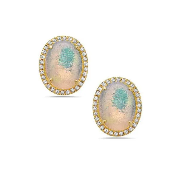 Yellow 14 Karat Stud Earrings Morin Jewelers Southbridge, MA