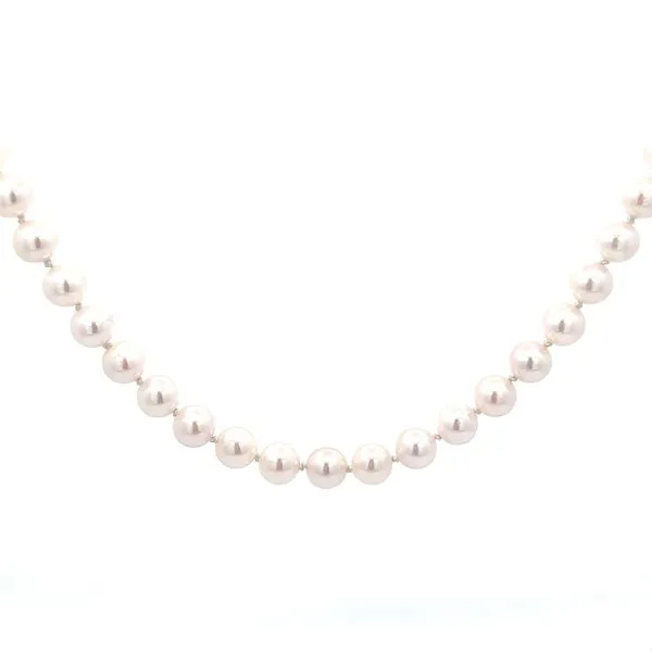 14K Yellow Single Strand Cultured Pearls Morin Jewelers Southbridge, MA