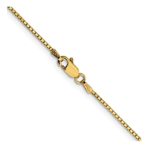 Yellow 14 Karat Box Chain Image 2 Morin Jewelers Southbridge, MA