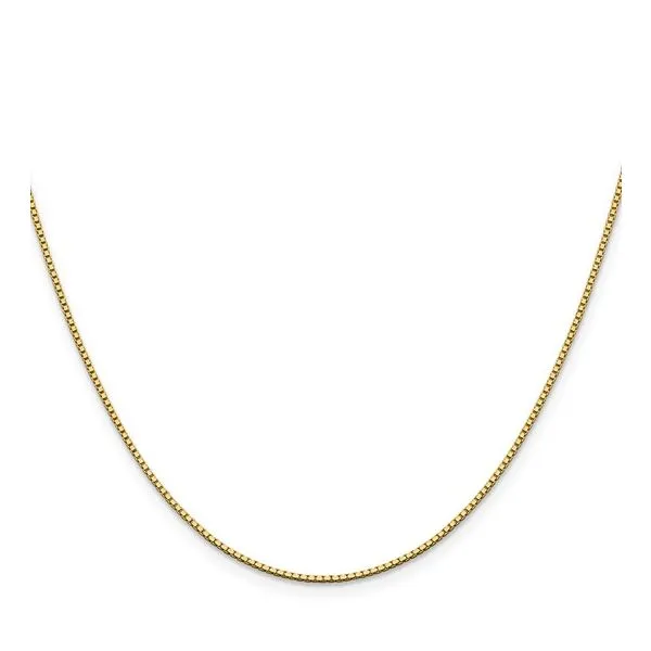 Yellow 14 Karat Box Chain Image 3 Morin Jewelers Southbridge, MA