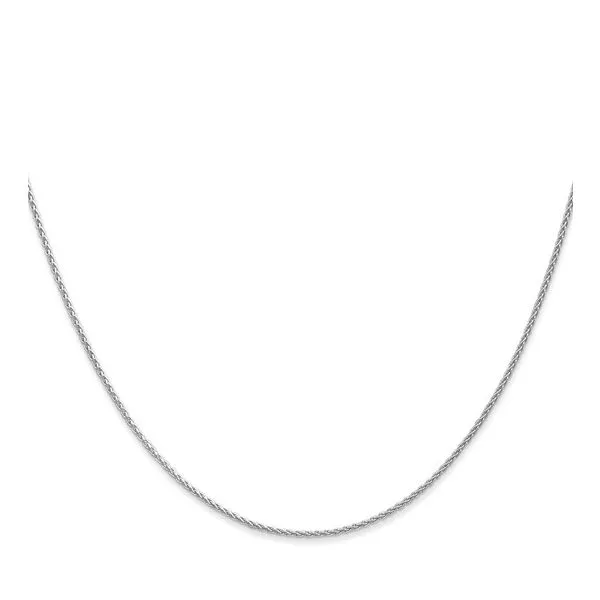White 14 Karat Gold Wheat Chain Image 3 Morin Jewelers Southbridge, MA